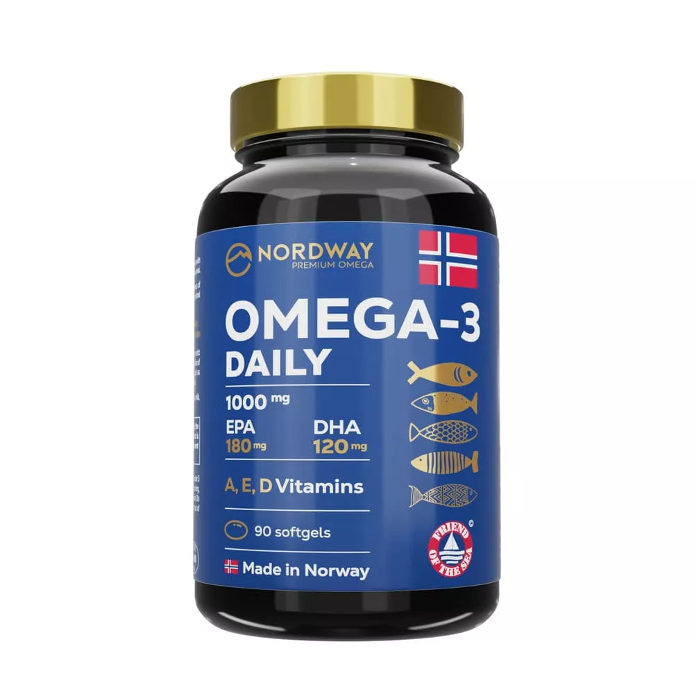 NORDWAY Daily OMEGA-3 1000мг капс. №90