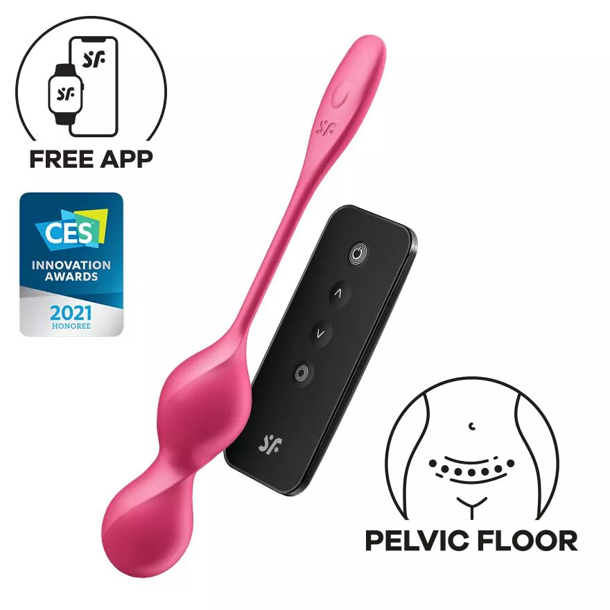 Вагинальные смарт-шарики с вибрацией SATISFYER LOVE BIRDS 2