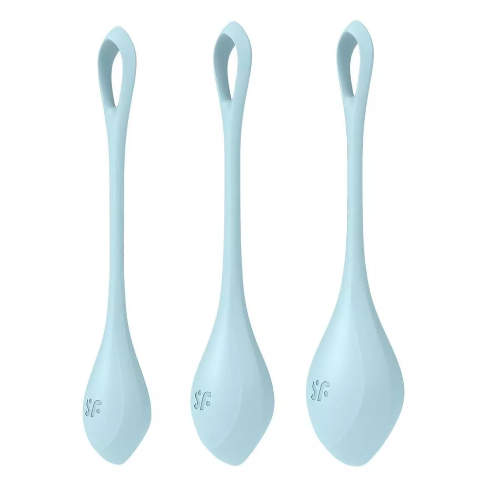 Набор вагинальных шариков SATISFYER YONI POWER 2 синие 3 шт.