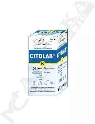 *Тест-полоски CITOLAB K кетоны №50