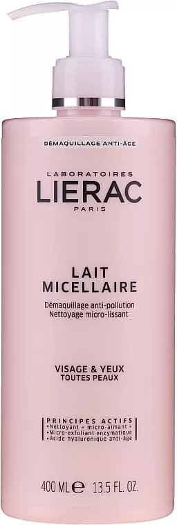 *LIERAC молочко міцелярне очищуюче 400мл LL10103