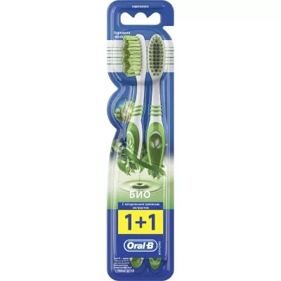 *Зубная щетка ORAL-B Био 40 средняя 2шт.