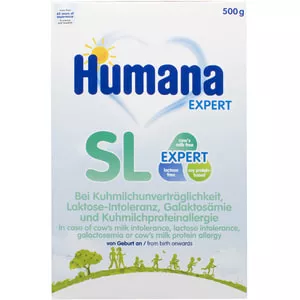 Смесь Humana SL Эксперт безмолочная на основе соевого белка 500 г