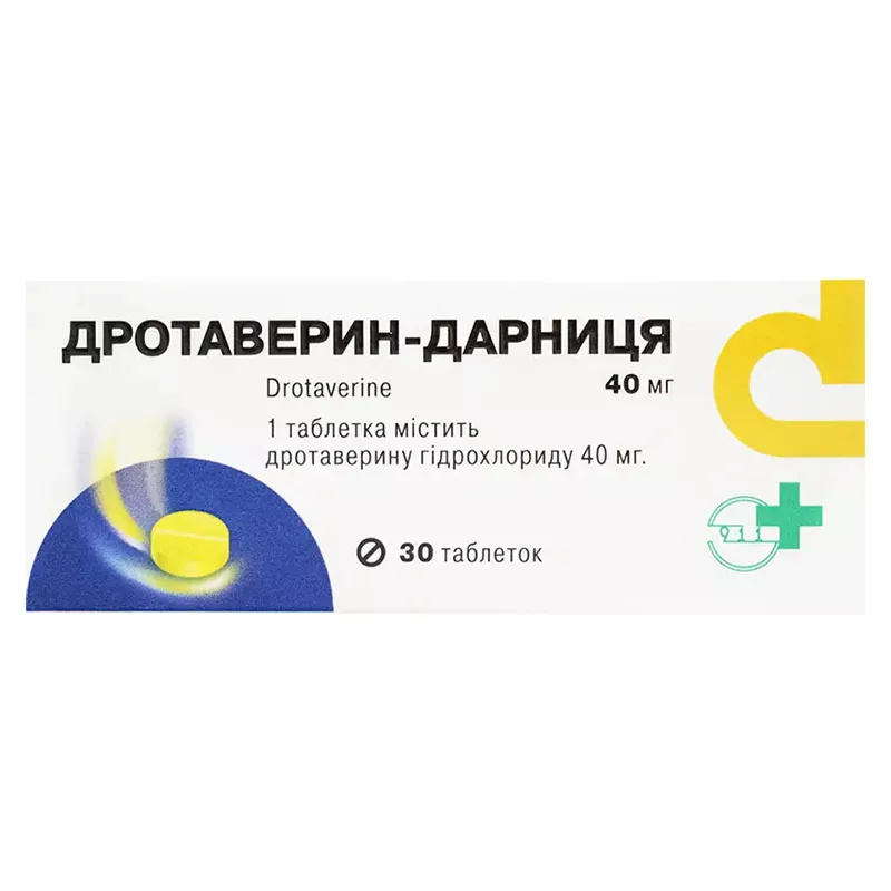 Дротаверин-Дарница таблетки по 40 мг 30 шт. (10х3)