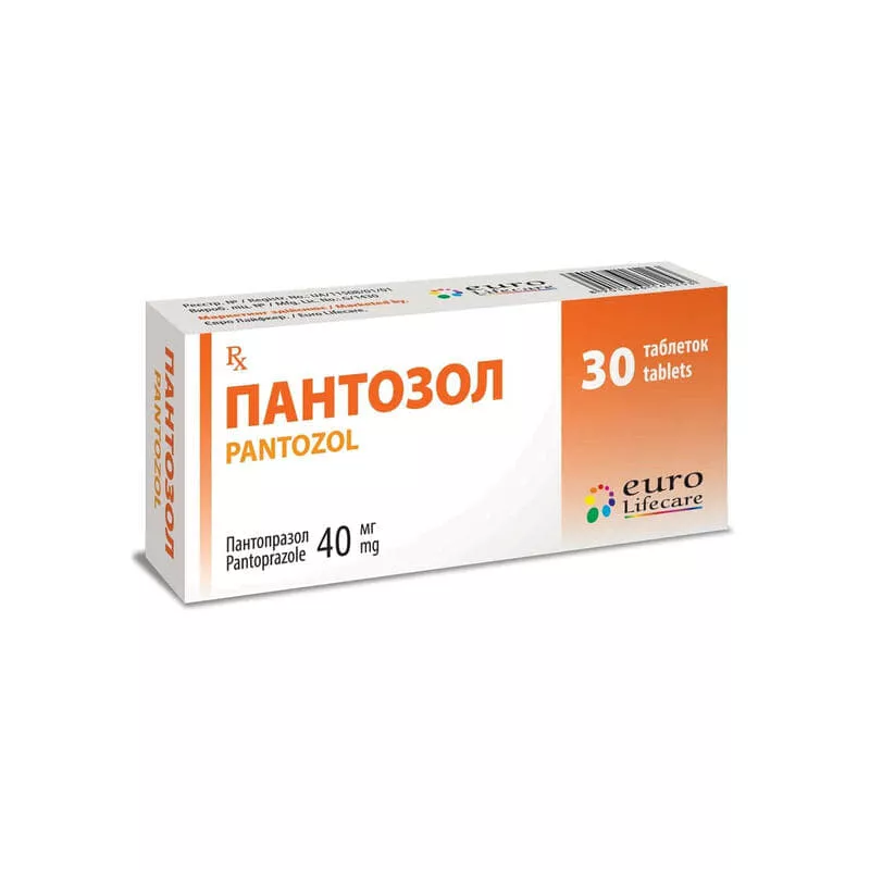 Пантозол таблетки по 40 мг 30 шт. (10х3)