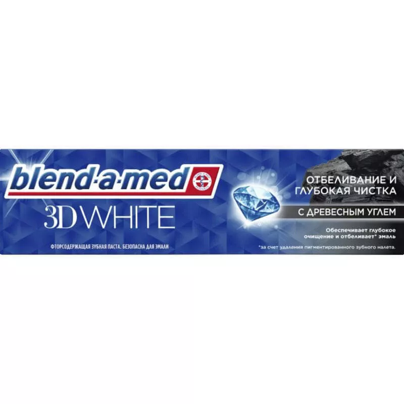 *Зубная паста BLEND A MED 3D White Отбеливание и глубокая чистка с Древесным углем 100мл
