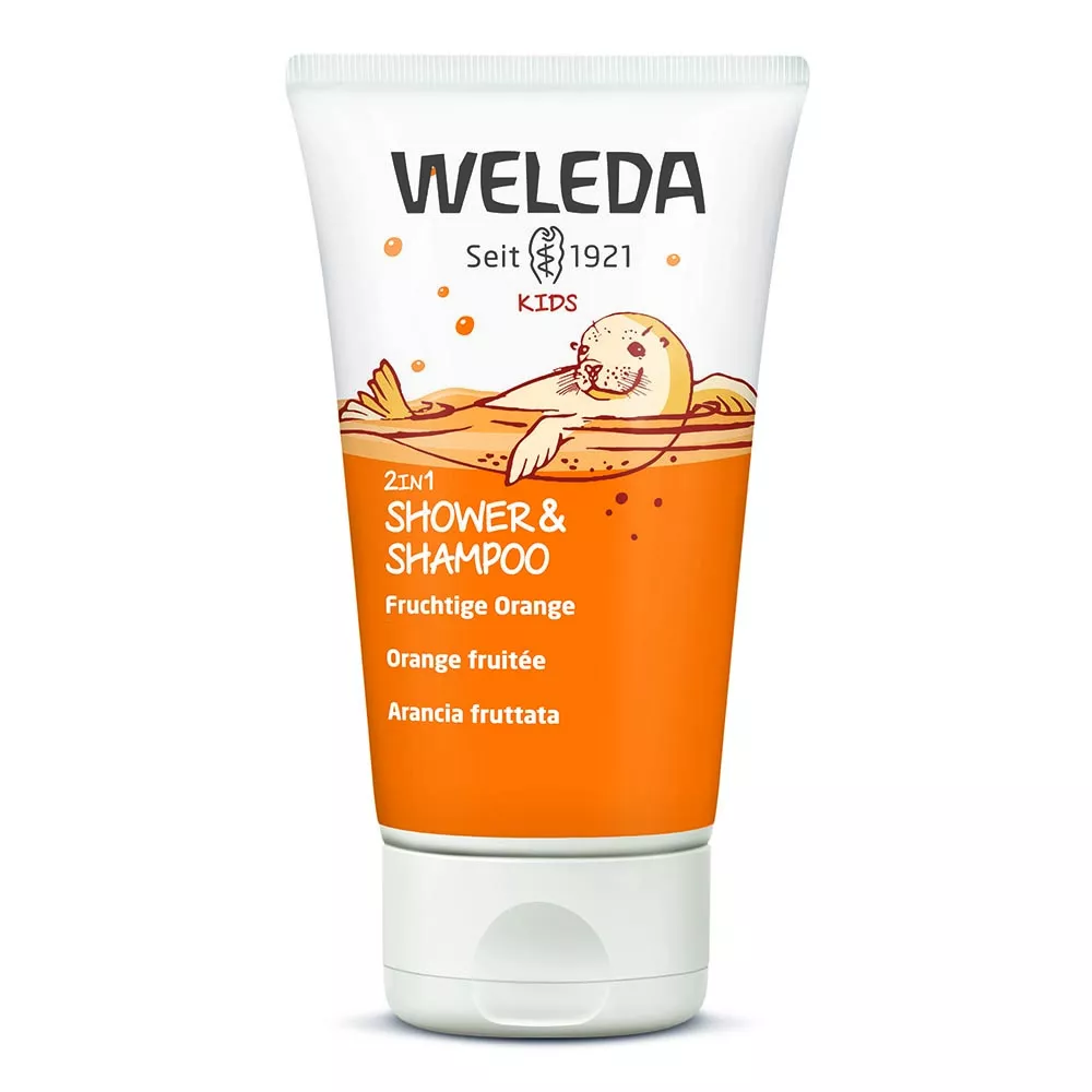 Шампунь-гель Weleda 2 в 1 для детей апельсин 150 мл