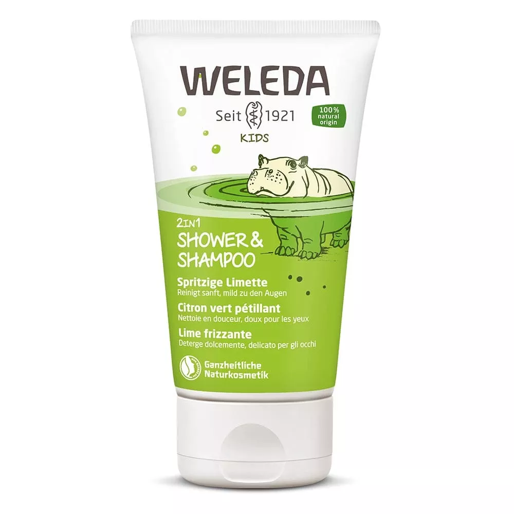 Шампунь-гель Weleda 2 в 1 для детей лайм 150 мл