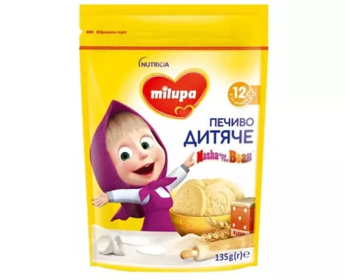 *Печенье детское Milupa Маша и медведь 135г