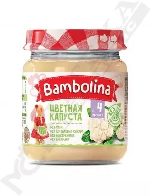 *Пюре Bambolina Цветная капуста 100 г