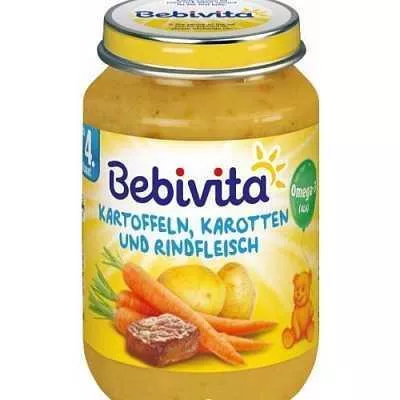*Пюре Bebivita 1036 мясо-овощное Овощи с говядиной 190 г