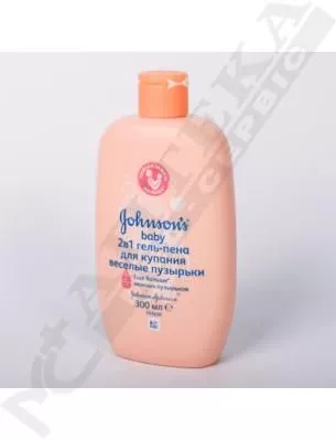 *Гель-пенка Jonsons baby для купания 2в1 Веселые пузыри 300 мл