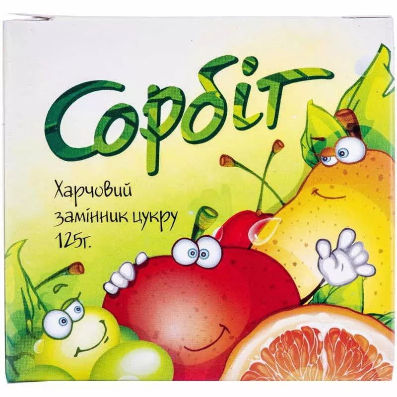 Сорбит пищевой порошок по 125 г в пачке 1 шт.