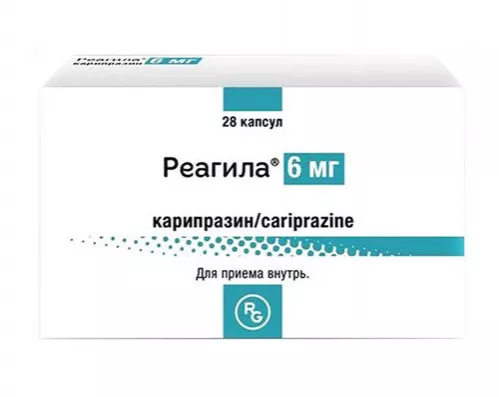 Реагила капсулы по 6 мг 28 шт. (7х4)