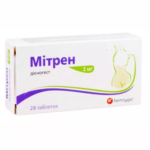 Митрен таблетки по 2 мг 28 шт.
