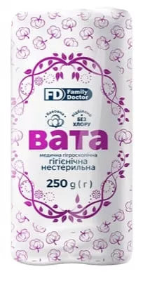 *Вата Family Doctor нестерильная 250г