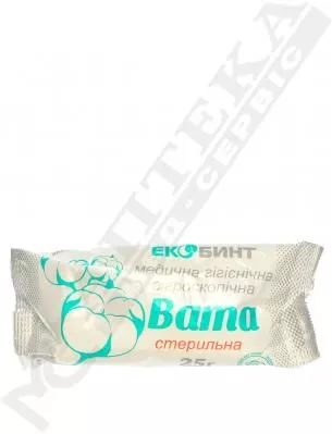 Вата Экобинт мед. стерильнся ролик 25 г
