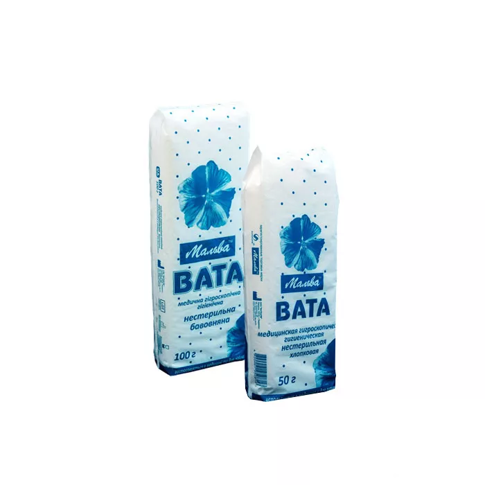 *Вата Ватфарм мед н/стер.100г зиг-заг