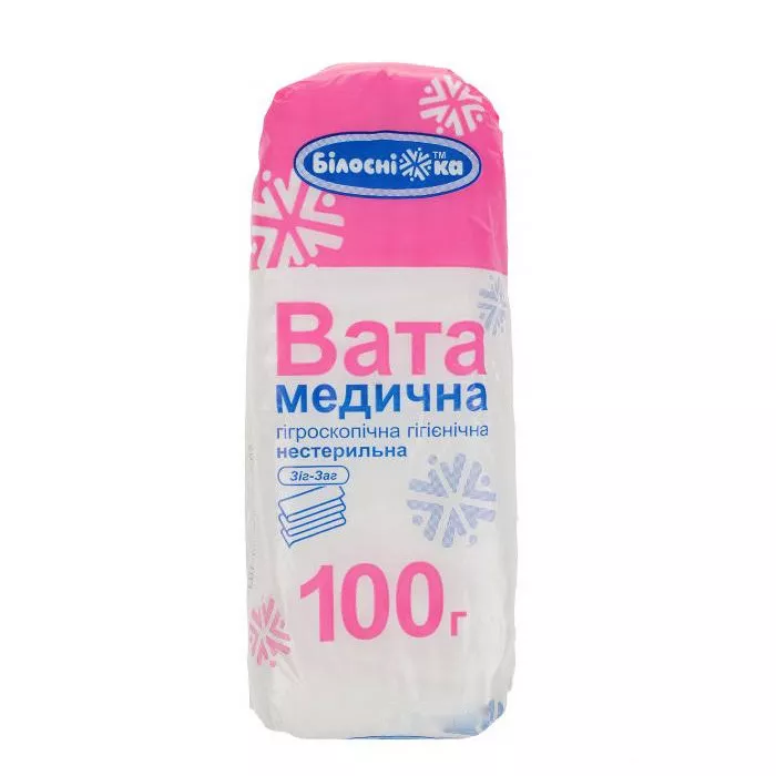 *Вата Белоснежка мед н/стер.ролик 100г