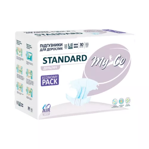 *Подгузники MyCo д/взрослых STANDARD р.L/3 №30