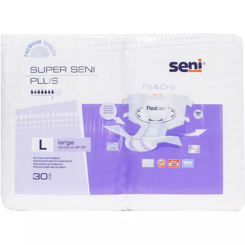 *Подгузники для взрослых SENI PLUS 100-150см large №1 (30)