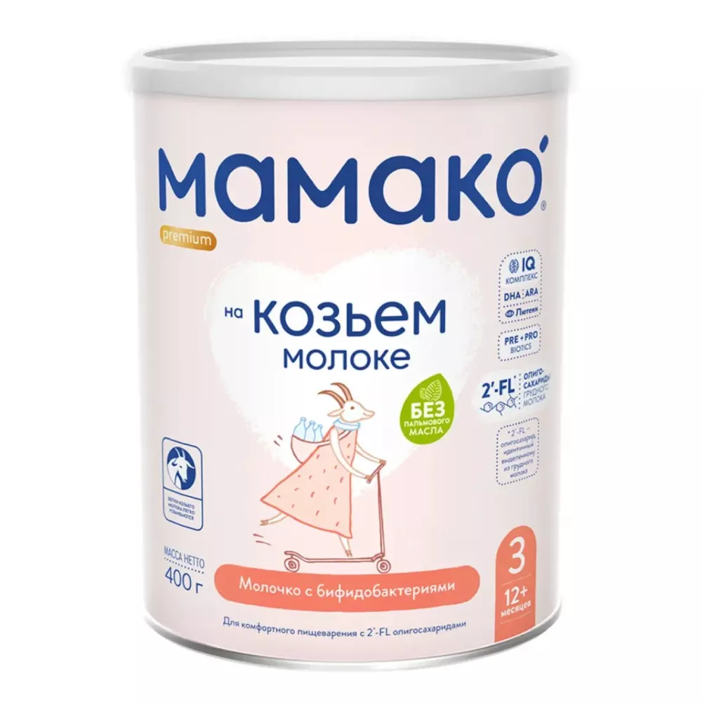 *Смесь Мамако PREMIUM 3 ЗГМ 12+ мес. 400г
