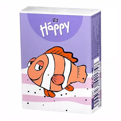 Платочки Белла Happy гигиенические носовые 3-х сл.уп.№1