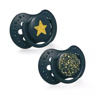 *LOVI пустушка силіконова динамічна 3-6м.2шт Stardust 22/893-green