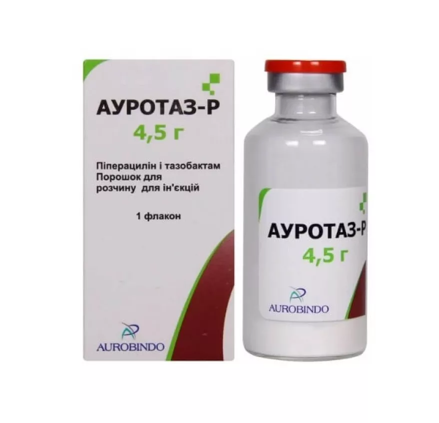 *Ауротаз-Р пор. д/п р-ра д/ин. 4,5г фл. №1 Ауробиндо