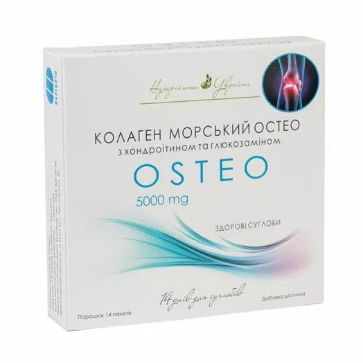 *Коллаген морской Остео с хондроит. и глюкозам. порошок 5000мг №14