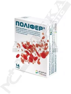 *Полифер гран. д/орал.прим. 1,5г стик.№14 диет.добав.