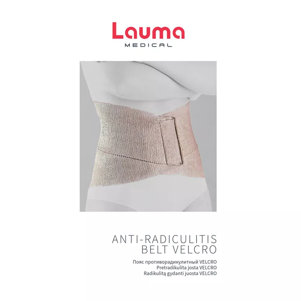 *ДУБЛЬ Пояс LAUMA противорадикулитный Velcro 105 р.4 XХL