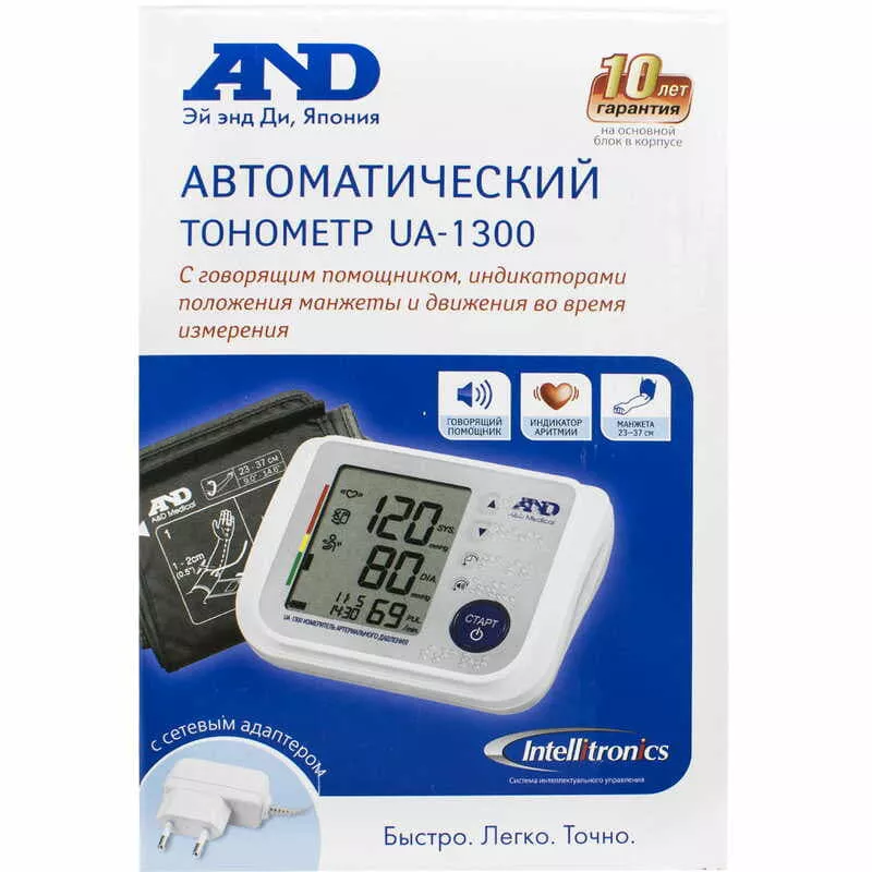 *Тонометр A&D UA-888 AC-E автомат с адаптером