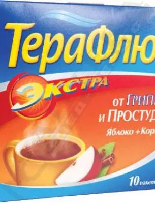 ТераФлю Экстра яблоко + корица порошок в пакетике 10 шт.