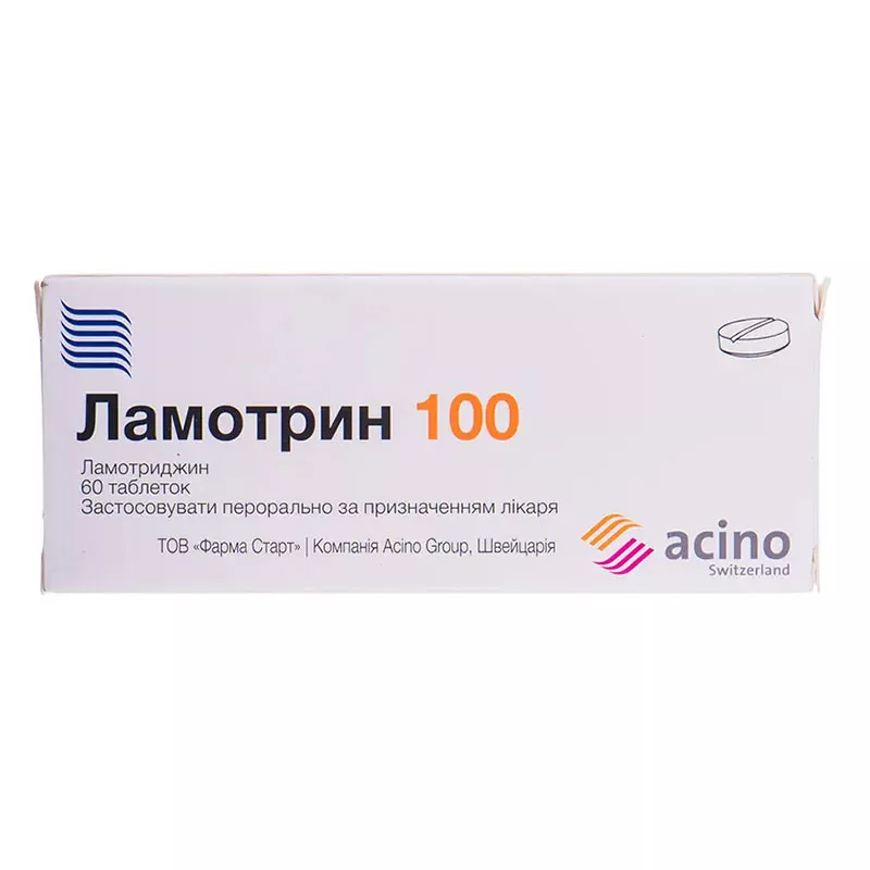 Ламотрин 100 таблетки по 100 мг 60 шт. (10х6)