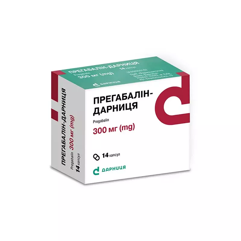 Прегабалин-Дарница капсулы по 300 мг 14 шт. (7х2)