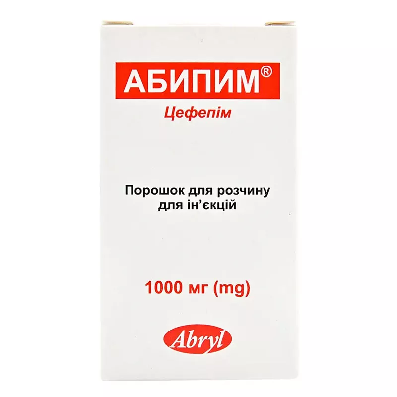 Абипим порошок по 1000 мг во флаконе 1 шт.