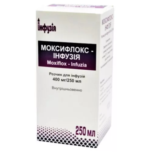 Моксифлокс раствор для инфузий 400 мг/250 мл по 250 мл во флаконе 1 шт. - Инфузия