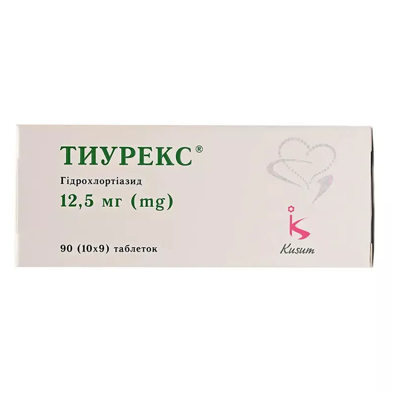 Тиурекс таблетки по 12,5 мг 90 шт.