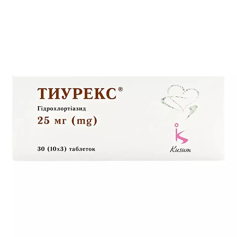 Тиурекс таблетки по 25 мг 30 шт.