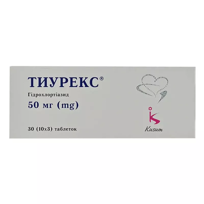 Тиурекс таблетки по 50 мг 30 шт.
