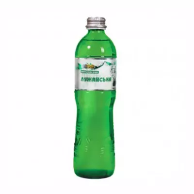 Вода Лужанская газированная стекло 0,5 л (Алекс)