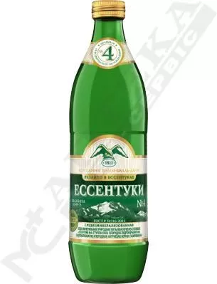 *Вода Ессентуки №4 в стекле 0,54 л