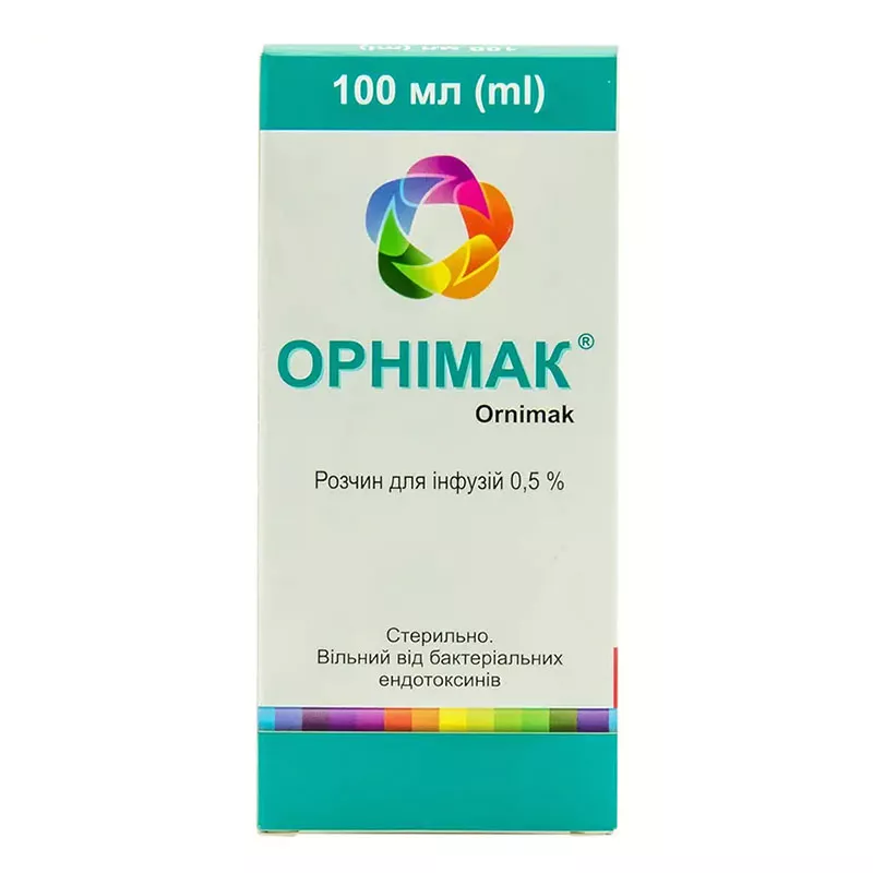Орнимак раствор для инфузий 5 мг/мл по 100 мл во флаконе 1 шт. - Инфузия
