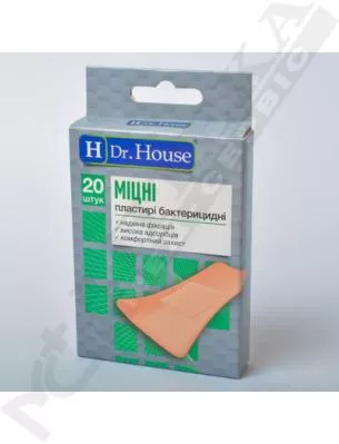 *Лейкопластырь H Dr.House набор Крепкие 7,2 см*2,3 см тканая основа №20