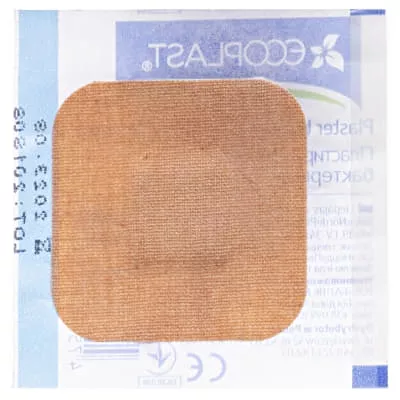 *ДУБЛЬ Лейкопл.Ecoplasti ткан. бактер. 38 mm x 38 mm №1 (100)