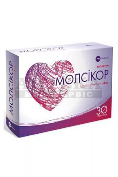 Молсикор таблетки по 4 мг 30 шт. (30х1)