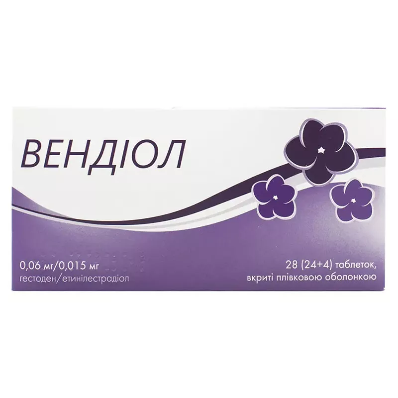 Вендиол табл. 0,06мг/0,015мг №28