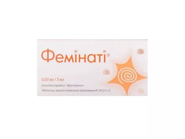Феминати таблетки по 0.03 мг/3 мг 28 шт.
