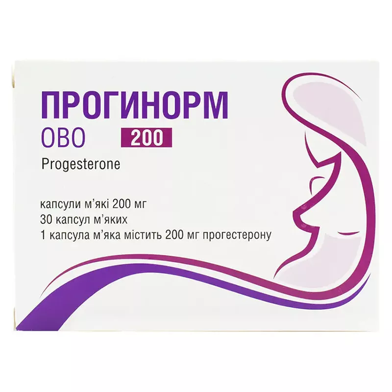 Прогинорм Ово капсулы по 200 мг 30 шт. (15х2)